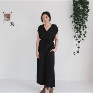 Ali Golden Black Jumpsuit